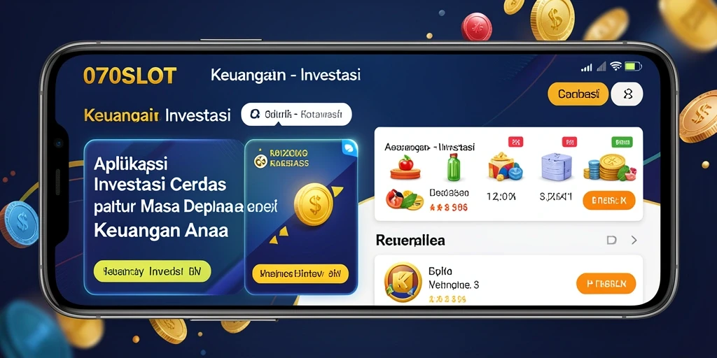 Antarmuka pengguna 070SLOT yang intuitif dan informatif untuk investasi.