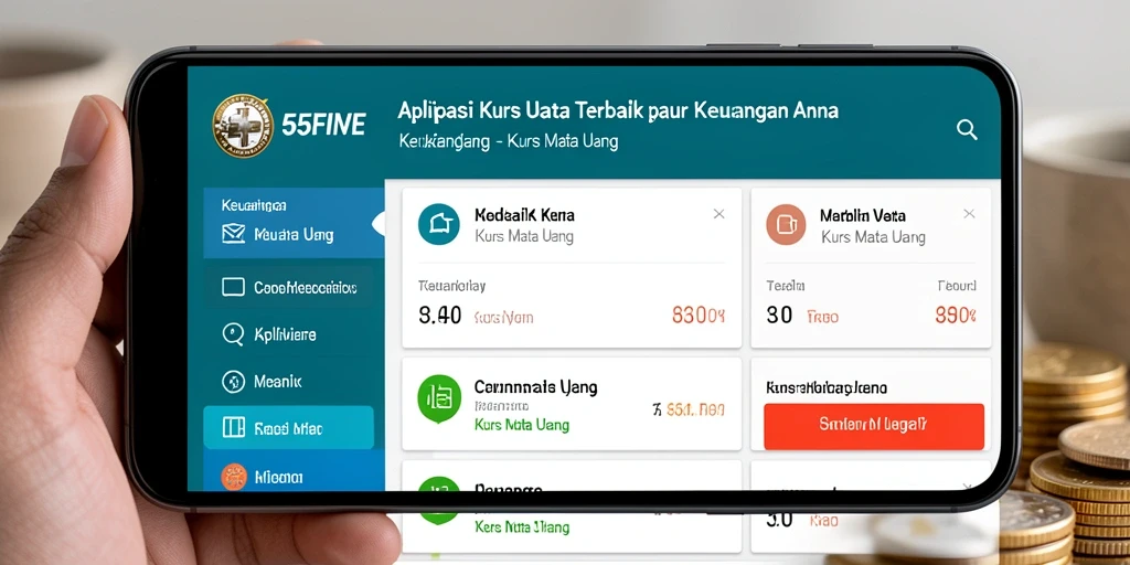 Tampilan antarmuka 55FIVE yang informatif dan user-friendly.