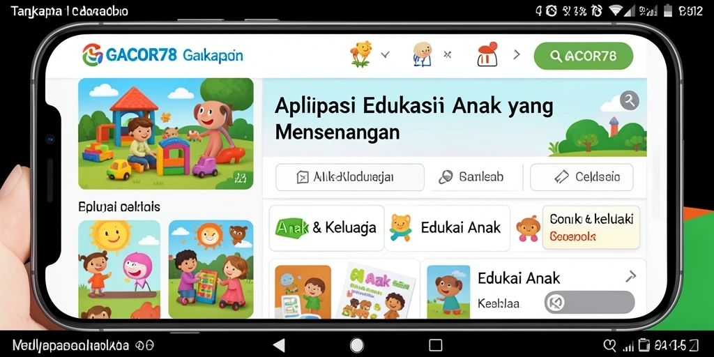 Antarmuka GACOR78 yang interaktif dan ramah anak.