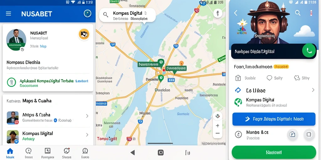 Tampilan antarmuka NUSABET yang intuitif dan fungsional.